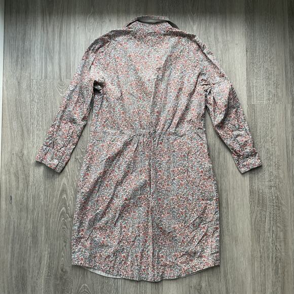 Tommy Hilfiger Women's Floral Shirt Dress Roll Tab Sleeve Boho Cottagecore S - Picture 14 of 14